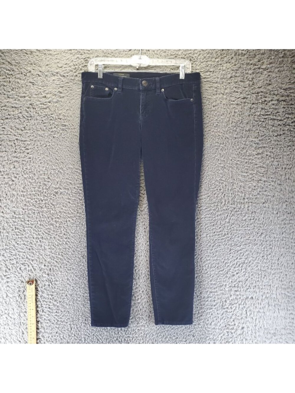 J. Crew Jeans Womens Size 28 Navy Blue Toothpick Skinny Stretch Corduroy